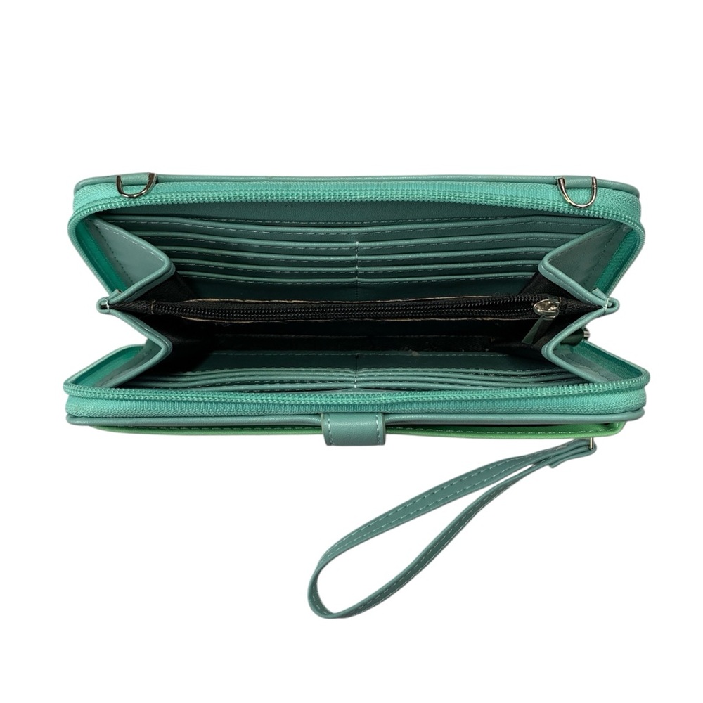 Native Northwest Crossbody Bag Wristlet Wallet Vegan Leather Indigenous Artist - Picture 7 of 16